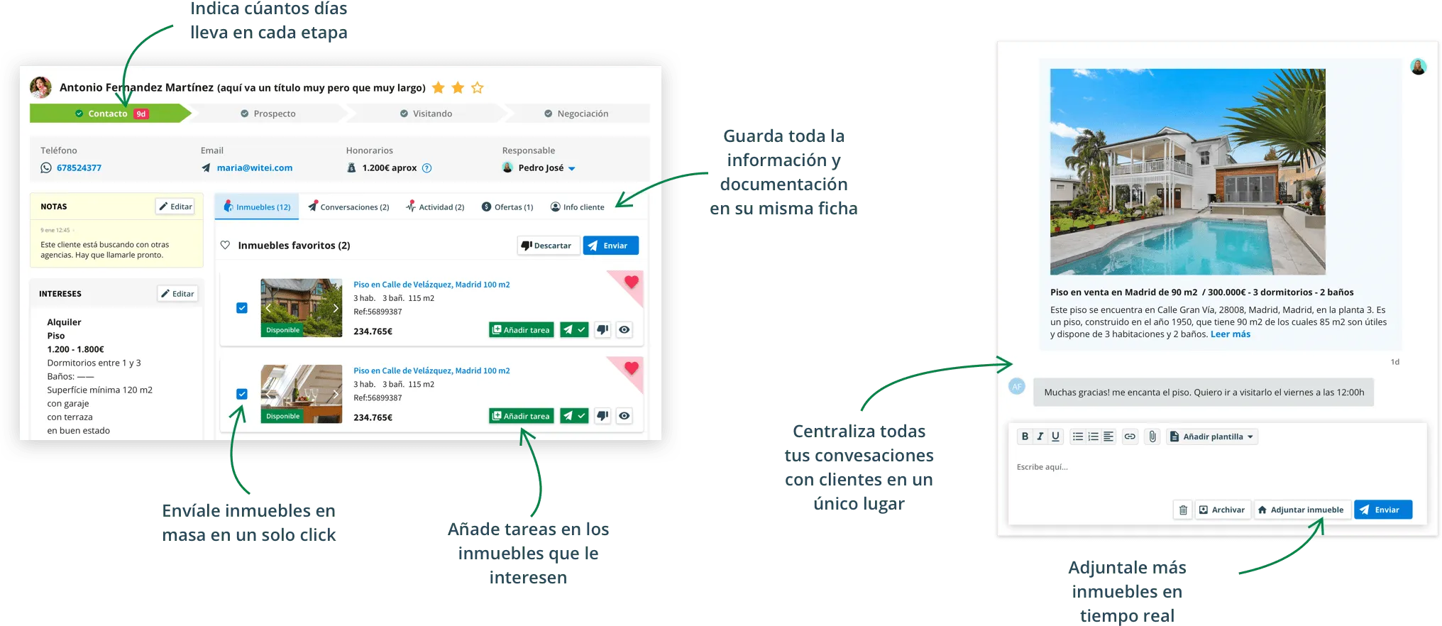 Cruce de demandas en Witei CRM