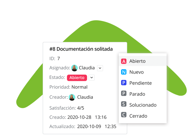 crea tickets para agilizar la resolución de problemas