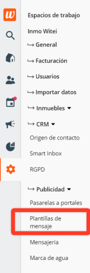 como crear planitllas de mensaje en Witei para pedir referidos