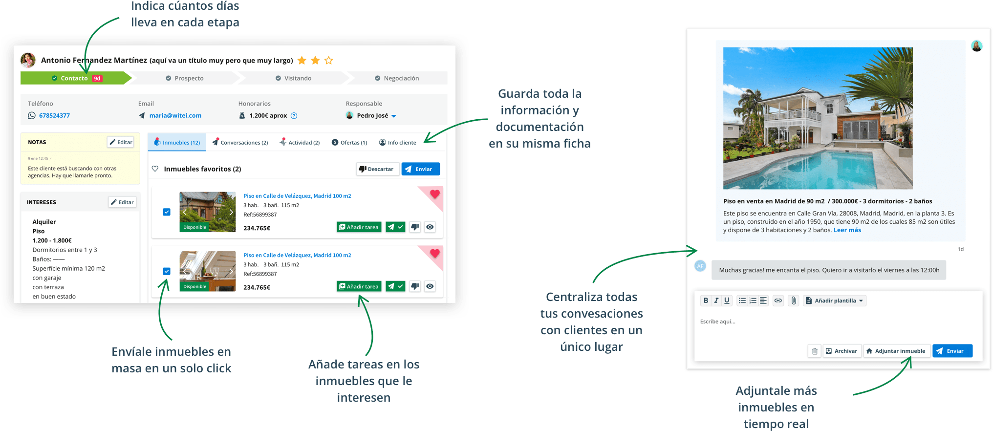 Cruce de demandas en Witei CRM